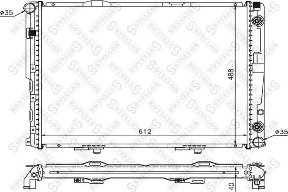 Stellox 10-25903-SX - Радіатор, охолодження двигуна autocars.com.ua