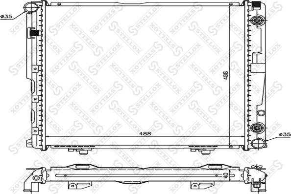 Stellox 10-25918-SX - Радиатор, охлаждение двигателя autodnr.net