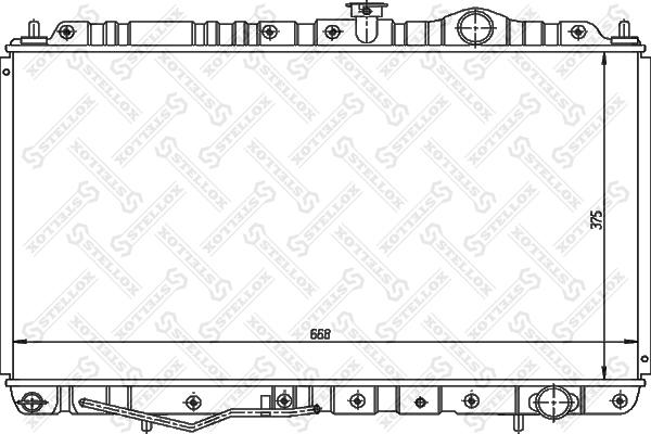 Stellox 10-25954-SX - Радиатор, охлаждение двигателя autodnr.net