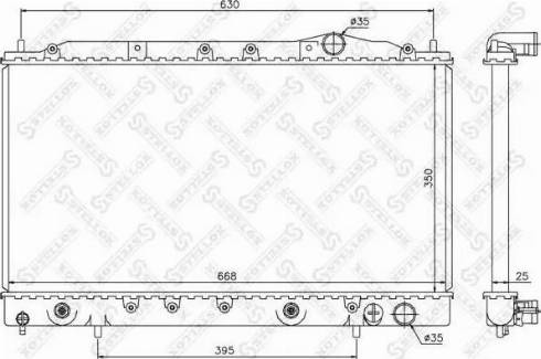 Stellox 10-25959-SX - Радіатор, охолодження двигуна autocars.com.ua