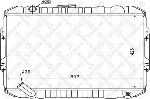 Stellox 10-25963-SX - Радіатор, охолодження двигуна autocars.com.ua