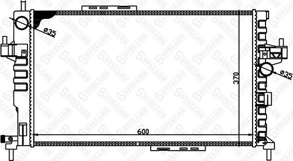 Stellox 10-25967-SX - Радіатор, охолодження двигуна autocars.com.ua