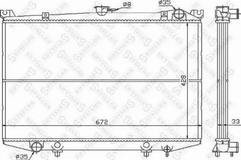 Stellox 10-25994-SX - Радіатор, охолодження двигуна autocars.com.ua