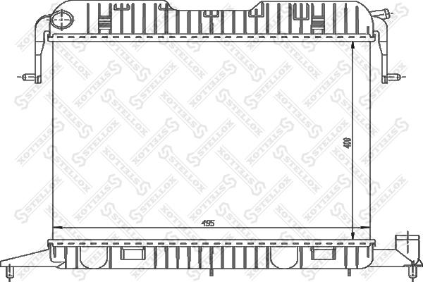 Stellox 10-26006-SX - Радіатор, охолодження двигуна autocars.com.ua