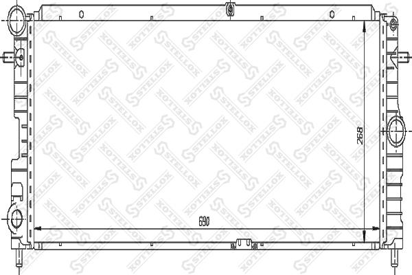 Stellox 10-26007-SX - Радіатор, охолодження двигуна autocars.com.ua