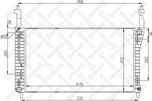 Stellox 10-26059-SX - Радіатор, охолодження двигуна autocars.com.ua