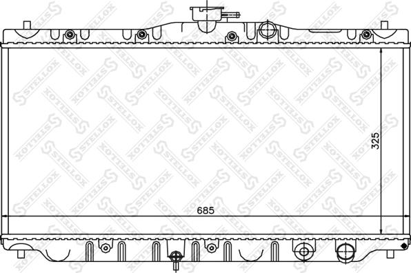 Stellox 10-26079-SX - Радіатор, охолодження двигуна autocars.com.ua