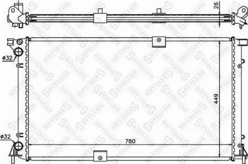 Stellox 10-26181-SX - Радиатор, охлаждение двигателя autodnr.net