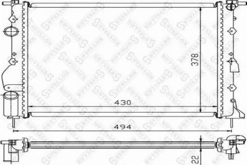 Stellox 10-26198-SX - Радиатор, охлаждение двигателя avtokuzovplus.com.ua