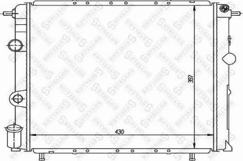 Stellox 10-26200-SX - Радиатор, охлаждение двигателя avtokuzovplus.com.ua