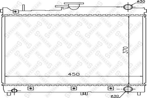 Stellox 10-26249-SX - Радіатор, охолодження двигуна autocars.com.ua