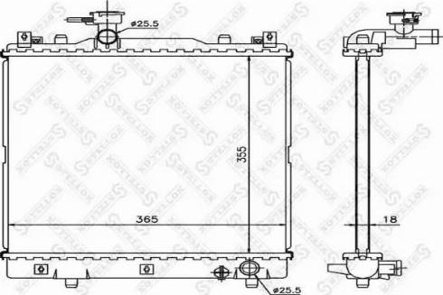 Stellox 10-26270-SX - Радиатор, охлаждение двигателя autodnr.net