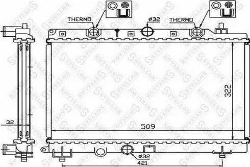 Stellox 10-26279-SX - Радіатор, охолодження двигуна autocars.com.ua