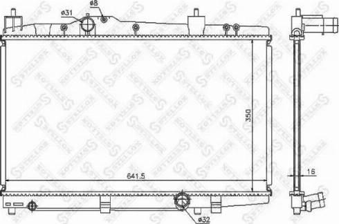 Stellox 10-26314-SX - Радиатор, охлаждение двигателя avtokuzovplus.com.ua