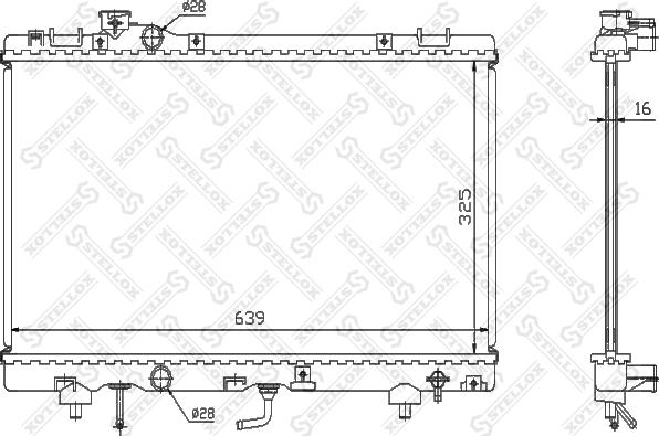 Stellox 10-26367-SX - Радіатор, охолодження двигуна autocars.com.ua