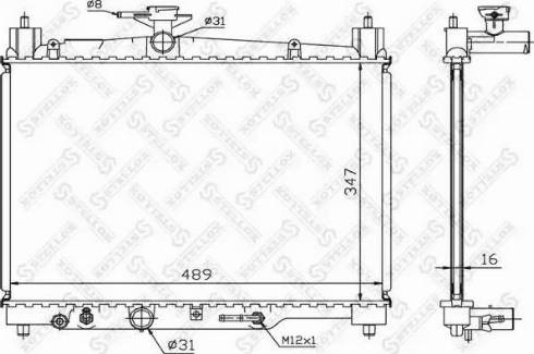 Stellox 10-26388-SX - Радіатор, охолодження двигуна autocars.com.ua