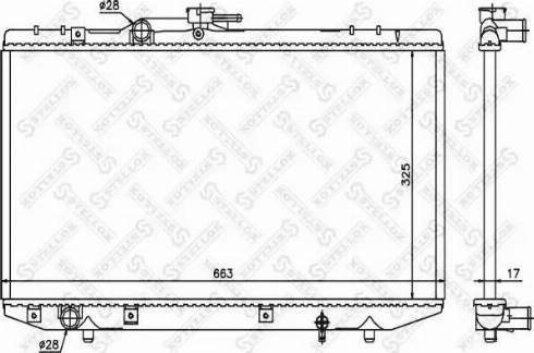 Stellox 10-26392-SX - Радіатор, охолодження двигуна autocars.com.ua