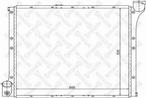 Stellox 10-26416-SX - Радіатор, охолодження двигуна autocars.com.ua