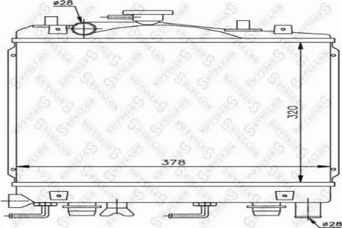 Stellox 10-26465-SX - Радіатор, охолодження двигуна autocars.com.ua