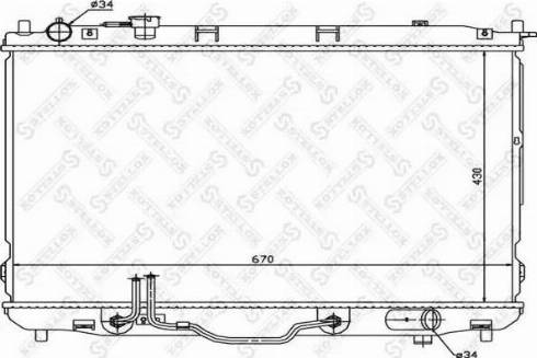 Stellox 10-26484-SX - Радіатор, охолодження двигуна autocars.com.ua