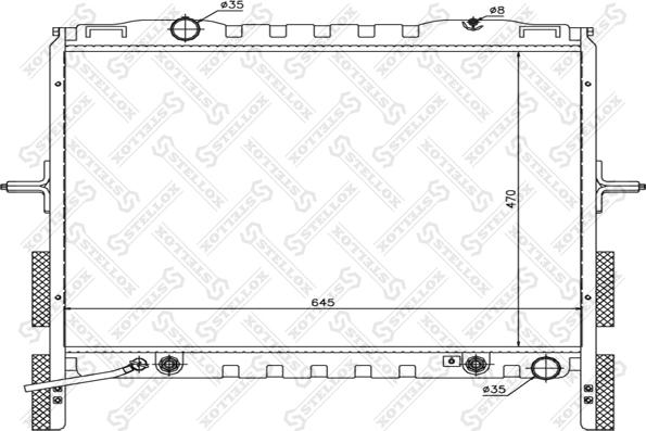 Stellox 10-26494-SX - Радиатор, охлаждение двигателя avtokuzovplus.com.ua