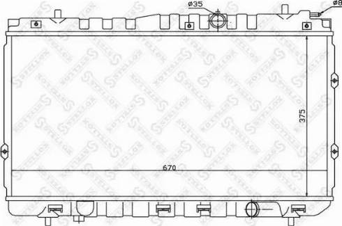 Stellox 10-26502-SX - Радіатор, охолодження двигуна autocars.com.ua