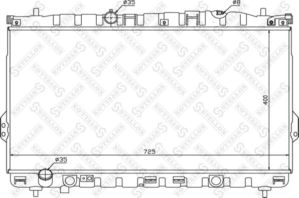 Stellox 10-26537-SX - Радиатор, охлаждение двигателя avtokuzovplus.com.ua