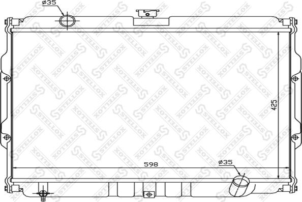 Stellox 10-26541-SX - Радиатор, охлаждение двигателя avtokuzovplus.com.ua