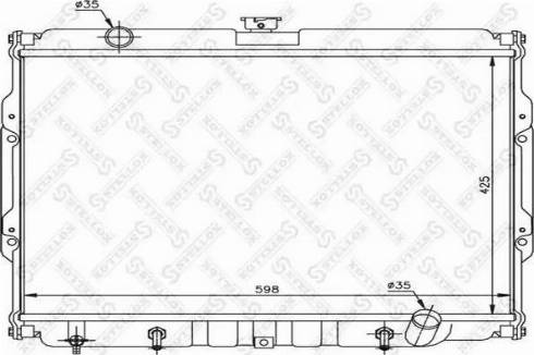 Stellox 10-26542-SX - Радиатор, охлаждение двигателя avtokuzovplus.com.ua