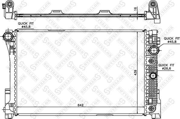 Stellox 10-26554-SX - Радиатор, охлаждение двигателя avtokuzovplus.com.ua