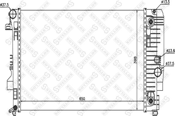 Stellox 10-26560-SX - Радиатор, охлаждение двигателя avtokuzovplus.com.ua