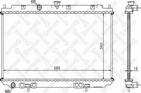 Stellox 10-26581-SX - Радиатор, охлаждение двигателя avtokuzovplus.com.ua