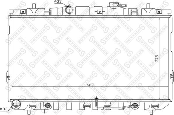 Stellox 10-26601-SX - Радіатор, охолодження двигуна autocars.com.ua