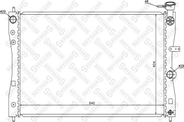 Stellox 10-26695-SX - Радіатор, охолодження двигуна autocars.com.ua