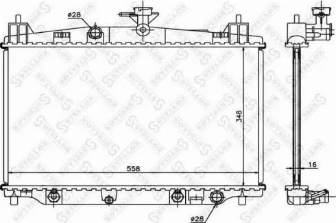 Stellox 10-26700-SX - Радіатор, охолодження двигуна autocars.com.ua