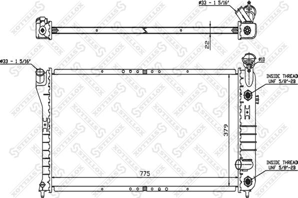 Stellox 10-26746-SX - Радіатор, охолодження двигуна autocars.com.ua