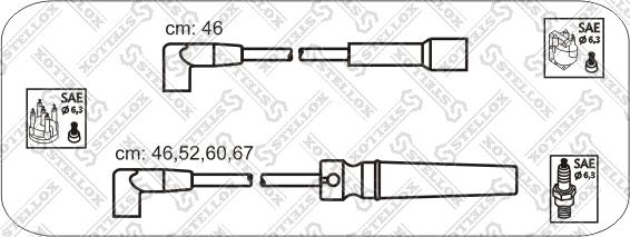 Stellox 10-30043-SX - Комплект проводов зажигания autodnr.net