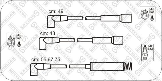 Stellox 10-32311-SX - Комплект проводов зажигания avtokuzovplus.com.ua