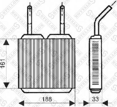 Stellox 10-35045-SX - Теплообмінник, опалення салону autocars.com.ua