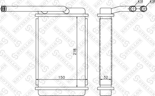 Stellox 10-35054-SX - Теплообменник, отопление салона avtokuzovplus.com.ua