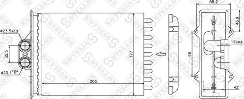 Stellox 10-35056-SX - Теплообменник, отопление салона autodnr.net