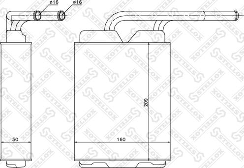 Stellox 10-35060-SX - Теплообмінник, опалення салону autocars.com.ua