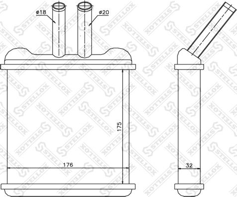 Stellox 10-35074-SX - Теплообменник, отопление салона autodnr.net