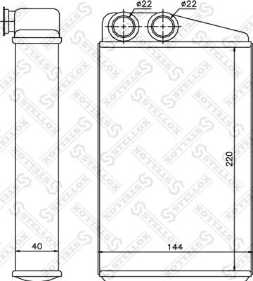 Stellox 10-35097-SX - Теплообмінник, опалення салону autocars.com.ua