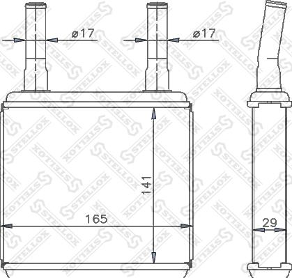 Stellox 10-35113-SX - Теплообмінник, опалення салону autocars.com.ua