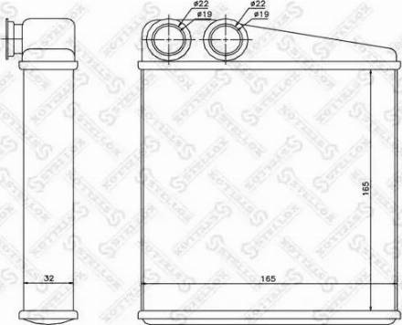 Stellox 10-35173-SX - Теплообмінник, опалення салону autocars.com.ua