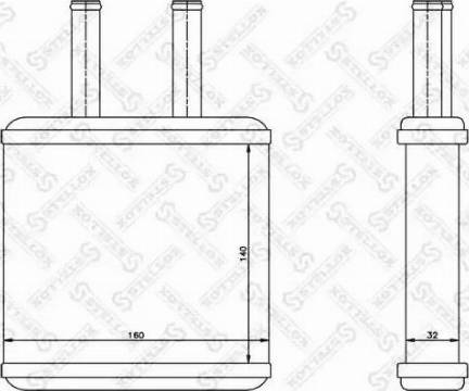 Stellox 10-35188-SX - Теплообмінник, опалення салону autocars.com.ua