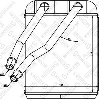 Stellox 10-35205-SX - Теплообмінник, опалення салону autocars.com.ua