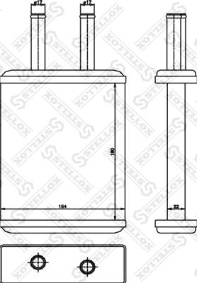 Stellox 10-35226-SX - Теплообмінник, опалення салону autocars.com.ua