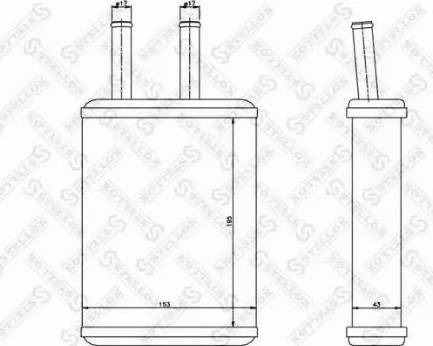 Stellox 10-35245-SX - Теплообмінник, опалення салону autocars.com.ua